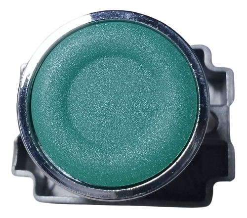 Pulsador De Boton Verde Metalico Con Retorno Andeli