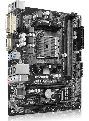 Motherboard Asrock Fm2a68m-dg3+ Usb3 Fm2+ Amd Ddr3 Fm2 A68