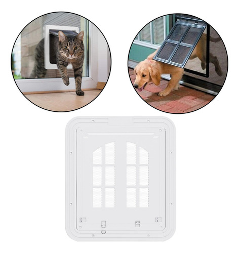 Puerta Mosquitera Para Gatos Con Solapa De Apertura,