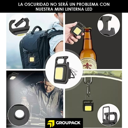 Linterna Llavero Recargable Linterna Portátil