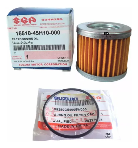 Filtro De Aceite + Oring V -strom 250 Sx Original Suzuki
