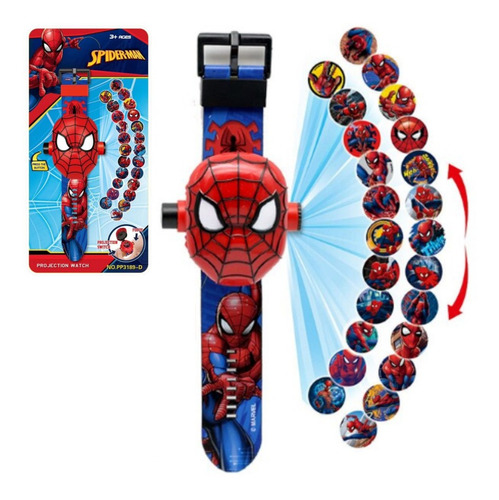Spiderman Reloj Proyector Infantil 24 Imagenes