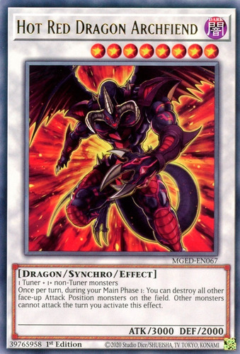 Hot Red Dragon Archfiend - Mged-en067 - Rare