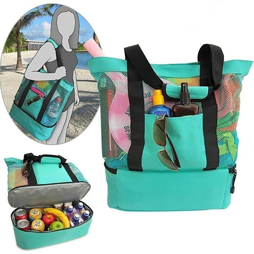 Bolsa De Playa Picnic Bag Cooler Lona Moda 2020