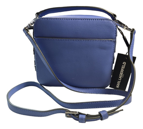 Bolsa Crossbody Karl Lagerfeld Lh3er3cg Color Azul Correa De Hombro Azul Diseño De La Tela Lisa