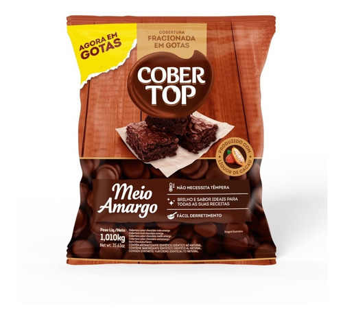 Cobertura Semi Amargo Cobertop Por 1 Kilo