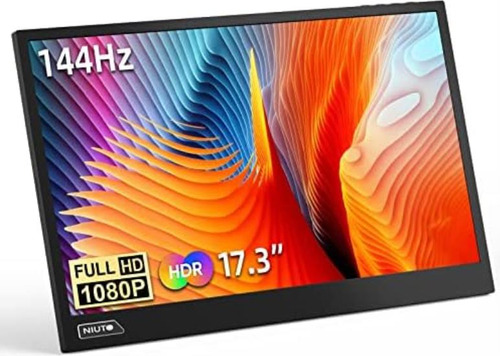 Niuto Monitor Portátil 144hz 17,3 Pulgadas 100% Srgb Fhd Hdr