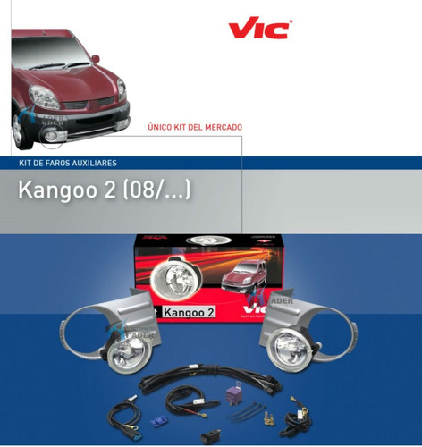 Kit Faro Auxiliar Kangoo Fase 2 2008/12 Original Vic