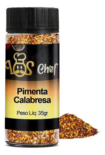 Pimenta Calabresa 40gr Flocos No Pote Natural Premium