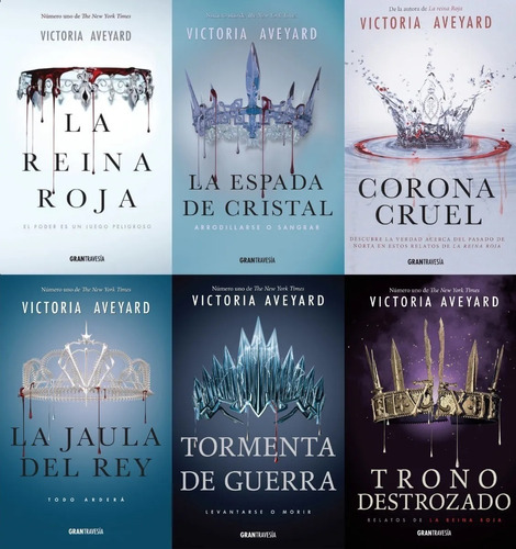 Saga De 5 Libros La Reina Roja + Trono Destrozado