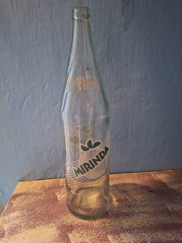 Antigua Botella De Refresco Mirinda Lt 1 Años 90 Ind Uruguay