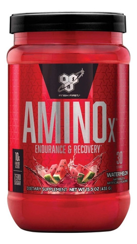 Suplemento em pó BSN  AMINOx aminoácidos AMINOx sabor  watermelon em pote de 435g