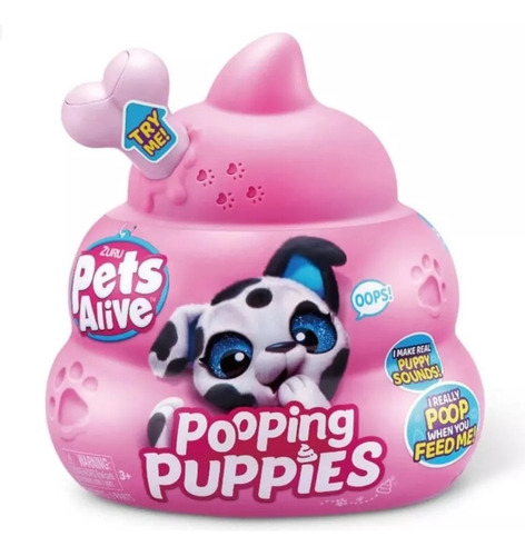 Peluche Sorpresa Zuru Pets Alive Pooping Puppies Mascotas 