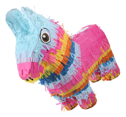 Decoración De Piñata Con Forma De Burro Arcoíris Para Niños