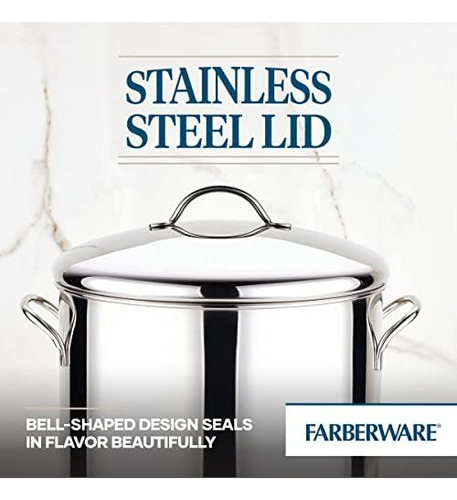 Farberware Classic Stock De Acero Inoxidable Con Tapa - 16 C