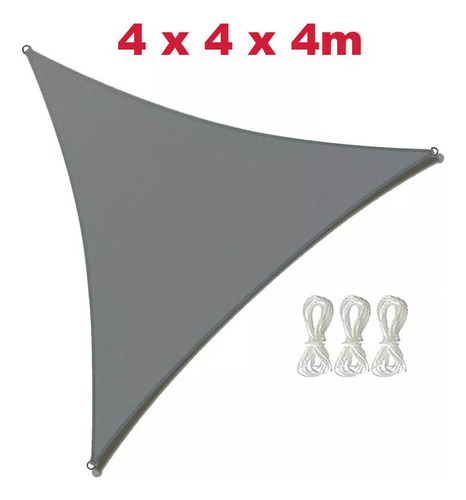 Toldo Triangular En Ángulo Recto 4x4x4 Metros