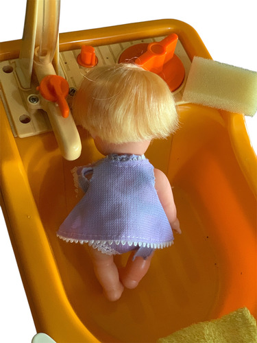 Bañera Con Ducha Muñeca Alemania 1983 (Usado)