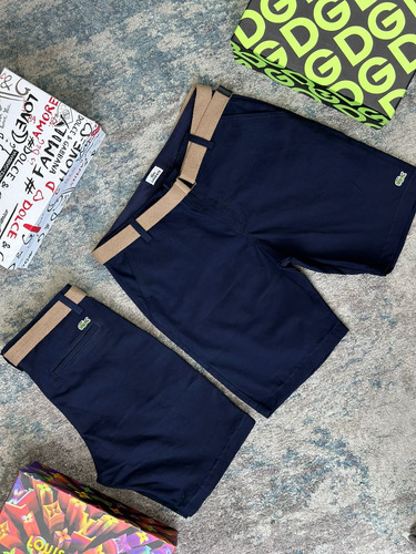 Pantaloneta Bermuda Drill Lacoste Psycho Bunny Hombre  