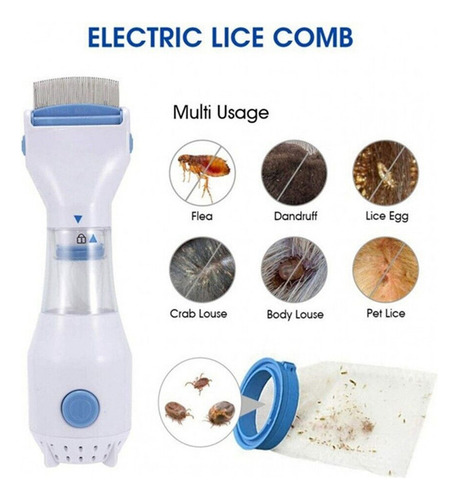Piojos Electrónicos Fine Comb Para Piojos, Liendres, Pulgas