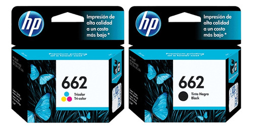 Cartucho Hp 662 Negro + Color Hp 3545 2515 4645 Original