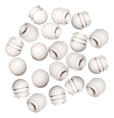 20 Piezas Insertos De Tubo Redondo Tapones De 19mm X 20mm