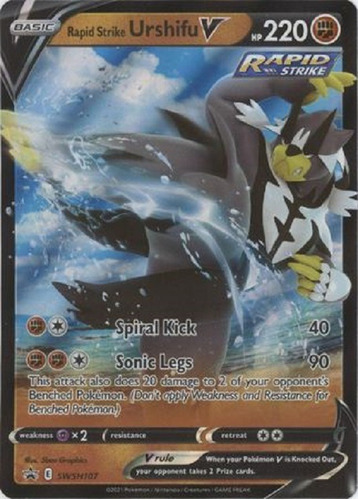 Rapid Strike Urshifu V Swsh107 Promo Ultra Raro Pokemon Tcg