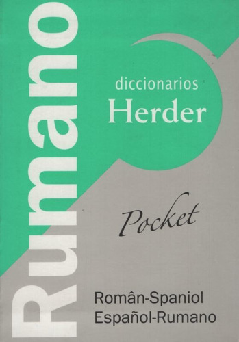 Herder Diccionario Pocket Rumano-español/español-rumano 