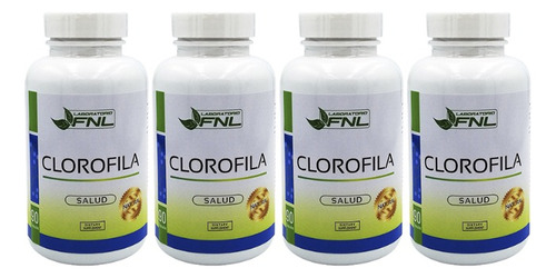 Clorofila Fnl 90 Capsulas 500 Mg Pack 4 Frascos Dietafitness