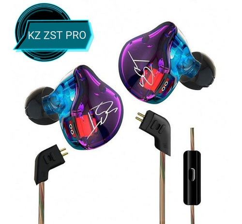 Audífonos Kz Zst Pro Hi Fi Dual Driver Con Micrófono