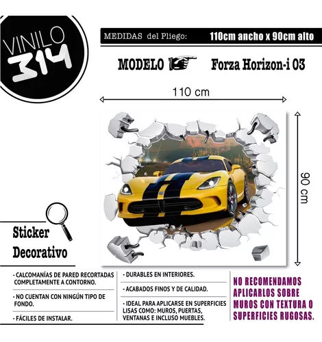 🥇 Vinilos y pegatinas carrera de coches 3d 🥇