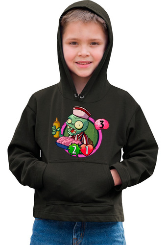Infantil Ojo Sudadera Plantas Vs Zombies Vendedor Cerebro