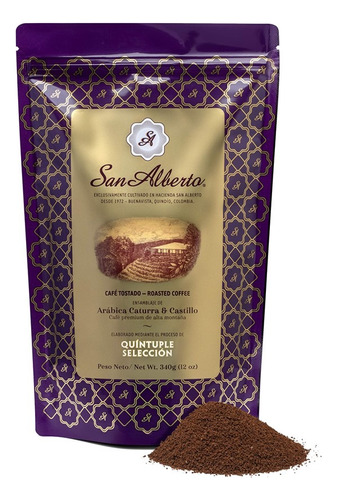 Café San Alberto  Molido 340gr Colombiano Mas Premiado Col8