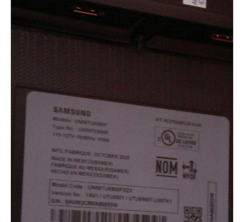 Smart Tv Samsung Un58tu6900f Exclusiva Para Partes (Usado)