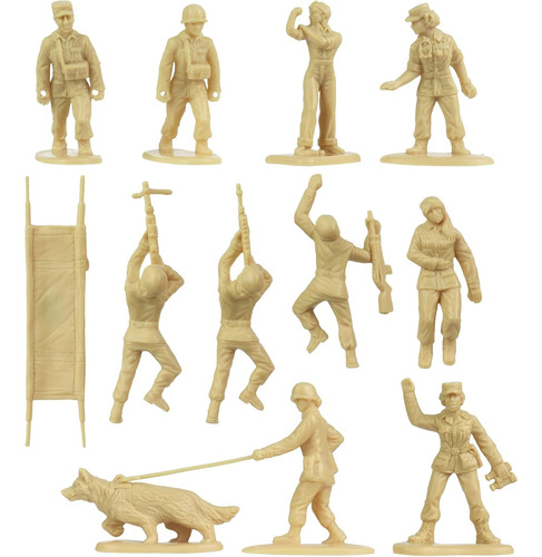 Bmc Bucket Of Army Women - Juego De 100 Piezas De Soldado Fe