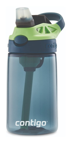 Imagem 8 de 9 de Garrafinha Infantil Com Canudo Contigo ® Kids Verde E Azul