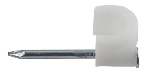 Imagem 3 de 4 de Miguelao Fixa Fio P/ Cabo Coaxial 7mm C/ Prego Pacote 100 Pç
