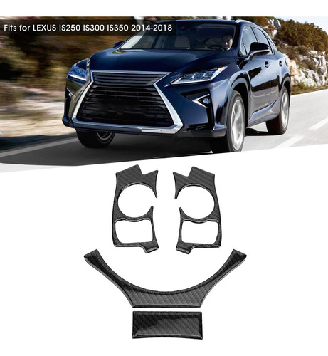 Juego De 4 Fundas De Fibra De Carbono Para Volante De Coche