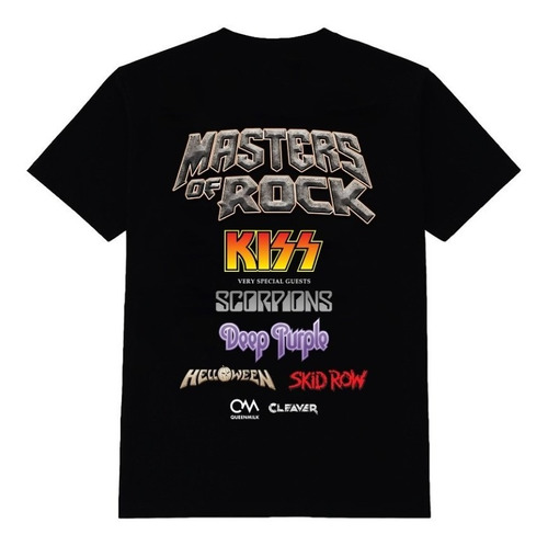 Polera Master Of Rock Chile 2023 - Estampado Simple - Bandas