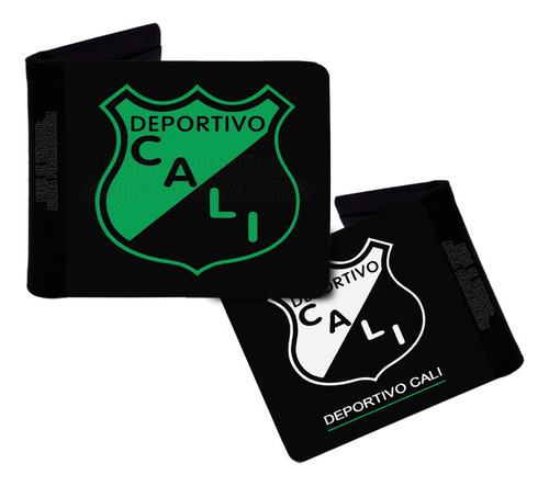 Billetera Cuero Sintetico Deportivo Cali Equipo De Futbol 03