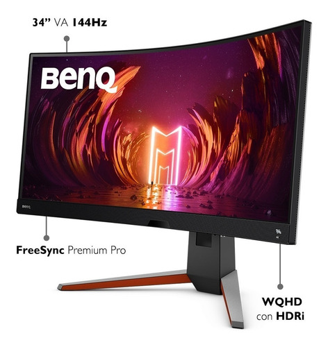 Monitor 34 PuLG Gamer Curvo 144hz Benq Mobiuz Ex3410r Csi