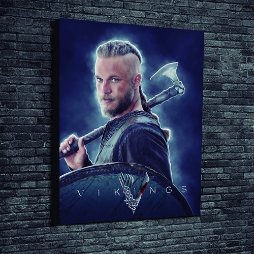 Cuadro De Serie Vikings Ragnar Portrait