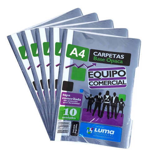 Carpeta Base Opaca Frente Cristal A4 Paq X50und  Luma