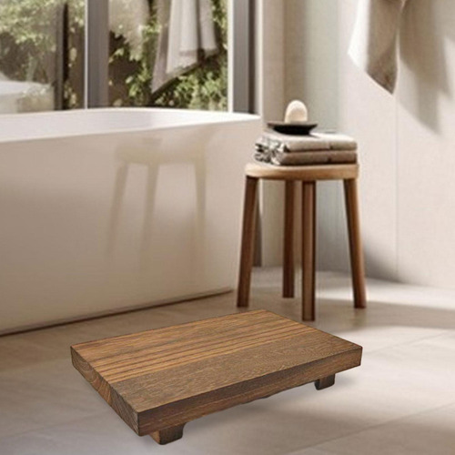 Mz Soporte De Pedestal De Madera, Elevador De Rectángulo