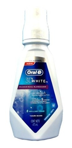 Enjuague Bucal Oral B 3d White Brillant Fresh X473ml 