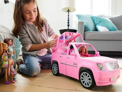 Barbie Limosina Con Hermanas 4 Muñecas