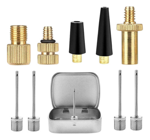 4 Valve Adapter Set Repairing Accessories Tire Tube Pump