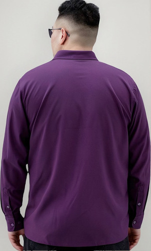 Camisa De Manga Larga De Gran Tamaño Con Botones Ocultos Par