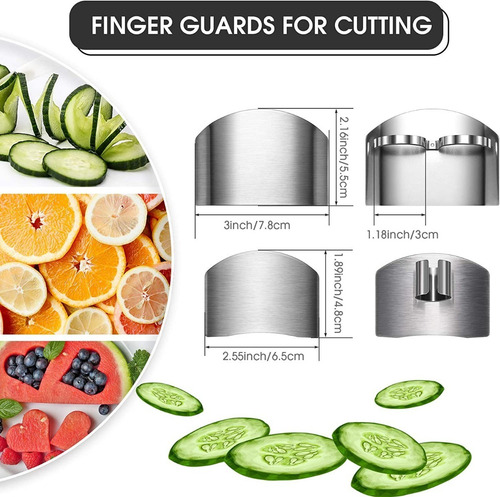 Imagen 4 de 7 de Protector Anti Cortes De Acero Inoxidable Para Dedos