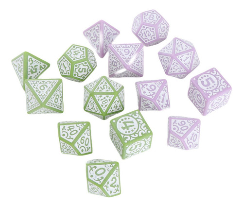 4 Dados Poliédricos De 14 Piezas, Dados De Juego De