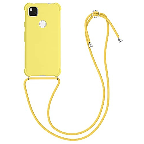 Funda Crossbody Para Google Pixel 4a Lemon Amarillo Tpu S-02